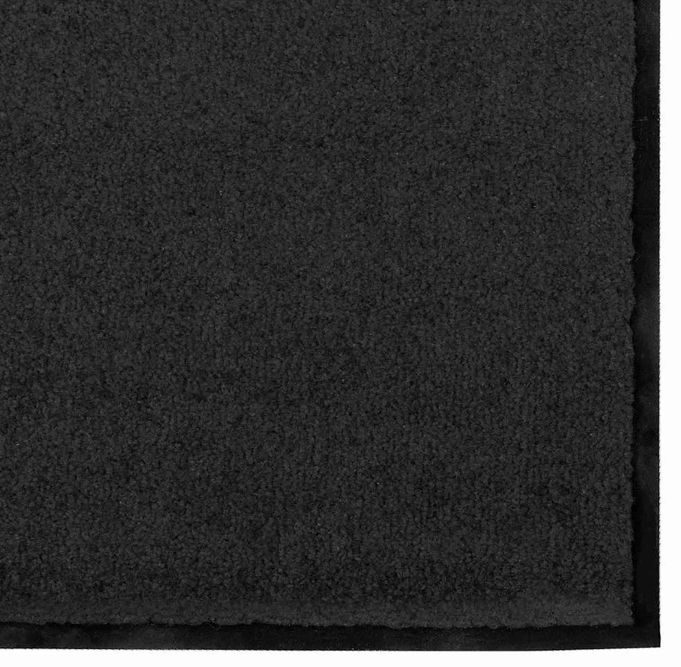 Capacho Retangular vidaXL Preto 120x400 cm