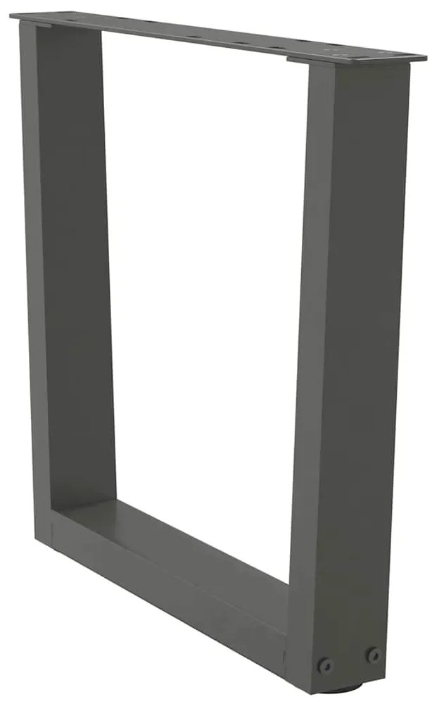Pés para mesa de centro em forma de V, 2 peças, antracite, 50x (42-43,