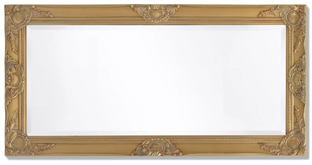 Espelho de parede em estilo barroco, 100x50 cm, dourado