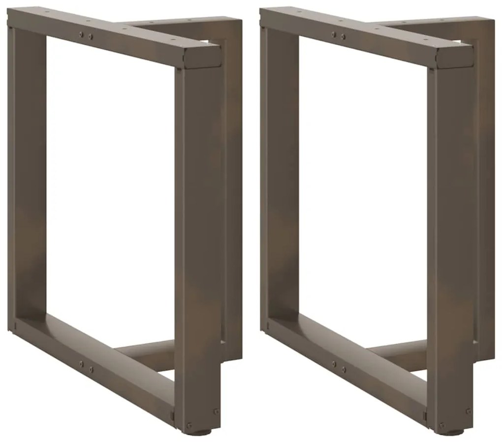 Pés de mesa de jantar em forma de T, 2 peças, preto, 70x35x(72-73) cm,