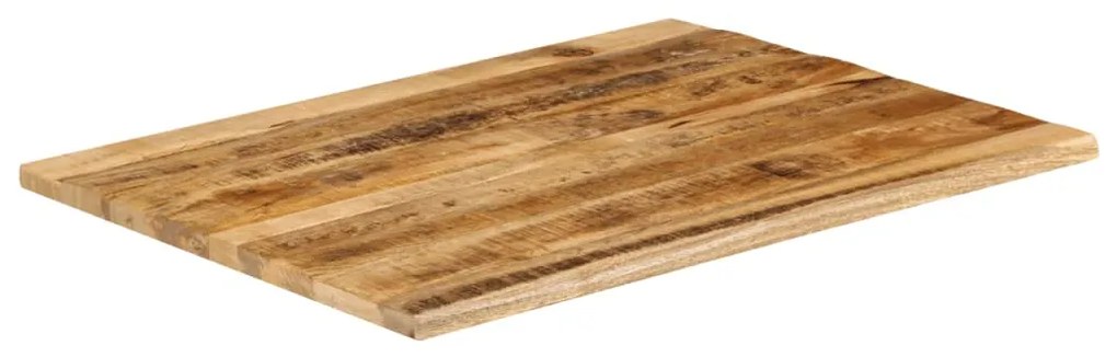 Tampo de mesa c/ borda viva 90x80x3,8cm mangueira áspera maciça