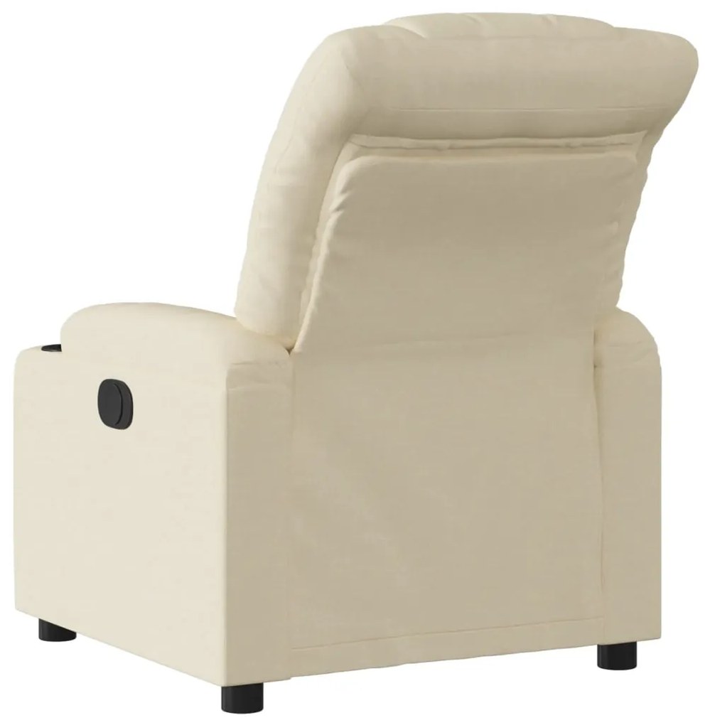 Poltrona reclinável tecido cor creme