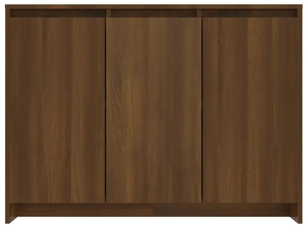 Aparador 102x33x75 cm derivados de madeira carvalho castanho