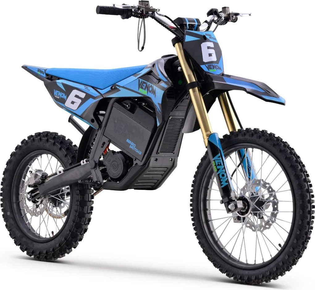 Mota cross para crianças Motocross Motors Venom – 8000W, 3 modos de condução Azul