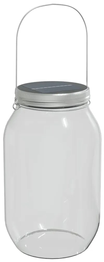 Luz solar de vidro para exterior 12 pcs branco quente