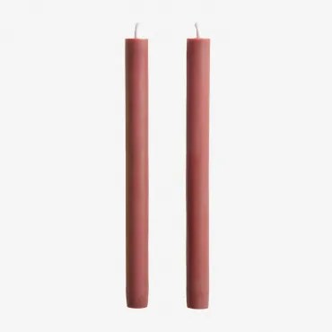 Pack De 2 Velas Decorativas Soraia Terracota - Sklum