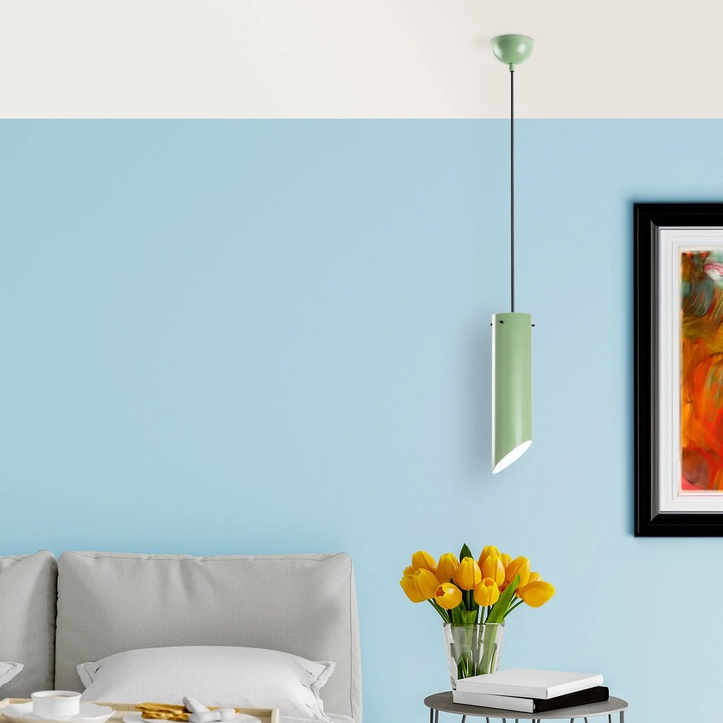 Candeeiro de Teto Kesıkboru – Mint – Ø8 h:28 cm