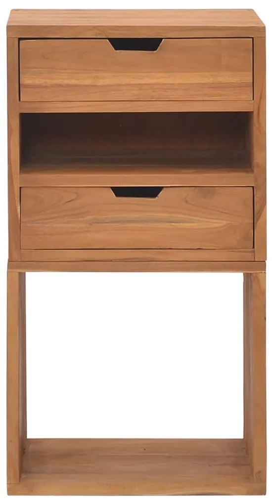Mesa de cabeceira 40x30x76 cm madeira de teca maciça