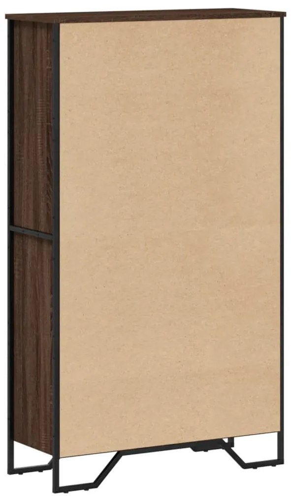 Estante 80x31x137,5 cm derivados de madeira carvalho castanho