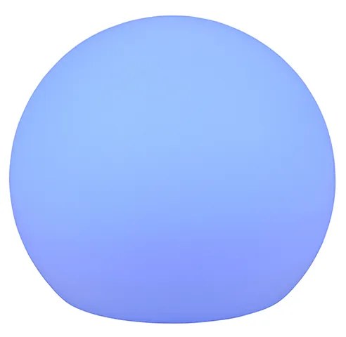 LED Luminária externa com pino terra branco 20 cm recarregável com energia solar - Gabriel Design