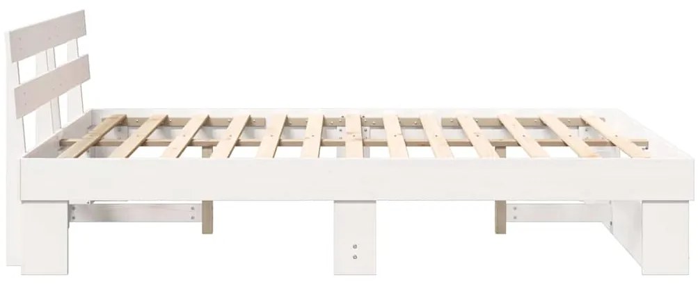Estrutura da Cama com cabeceira Branco 140 x 200 cm