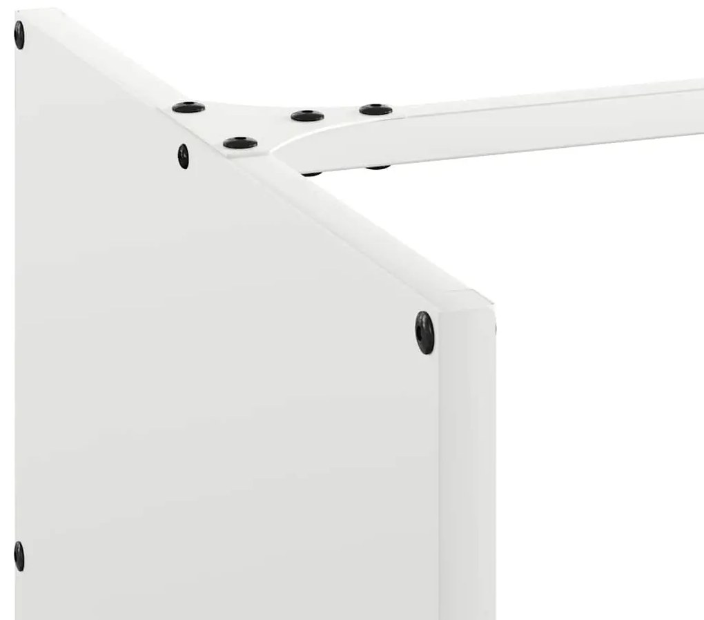 Suporte para lenha 40x40x40 cm aço laminado a frio branco