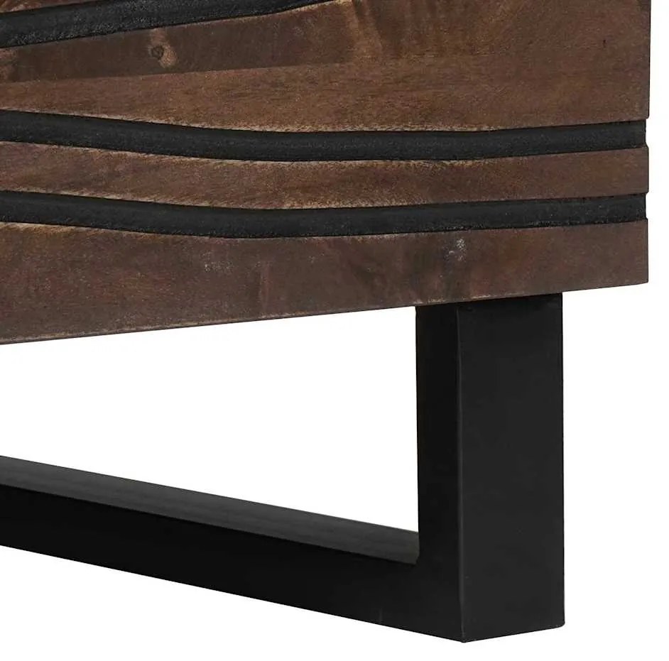 Mesa de Centro 80 x 50 x 40 cm - Madeira Sólida de Mangueira e Engenha