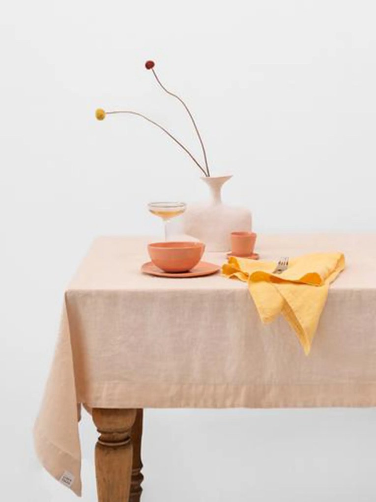 Toalha de mesa em linho Brazilian Sand
