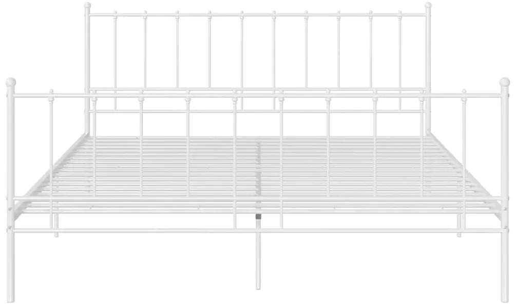 Estrutura de cama 200x200 cm metal branco
