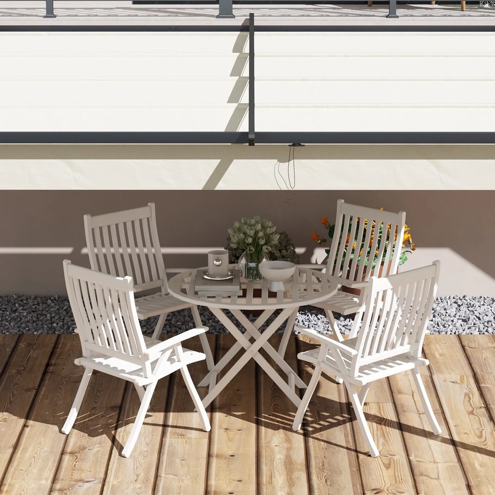 Pérgola de Parede 4x3 m Pérgola de Jardim com Teto Retrátil de Poliést