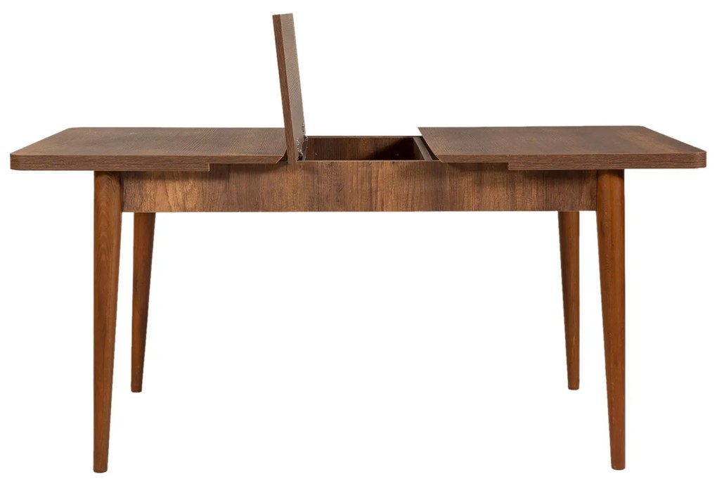 Mesa de Jantar Extensível Vina – Nogueira – 130x77x80 cm