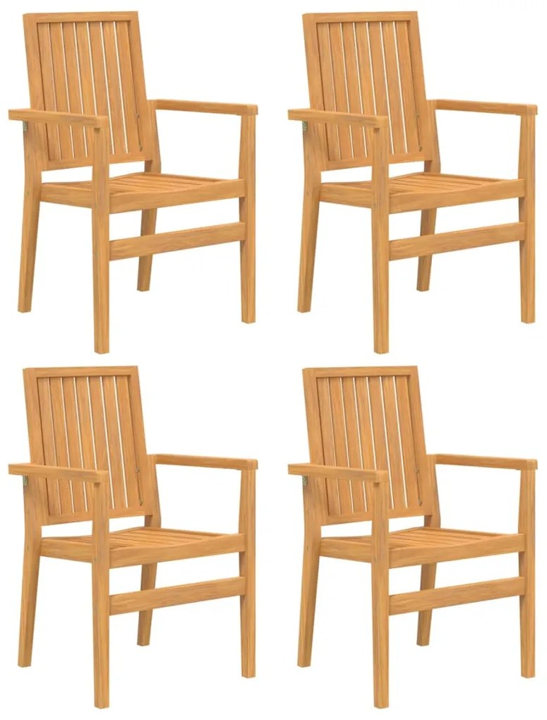 5 pcs conjunto de jantar p/ jardim madeira de teca maciça