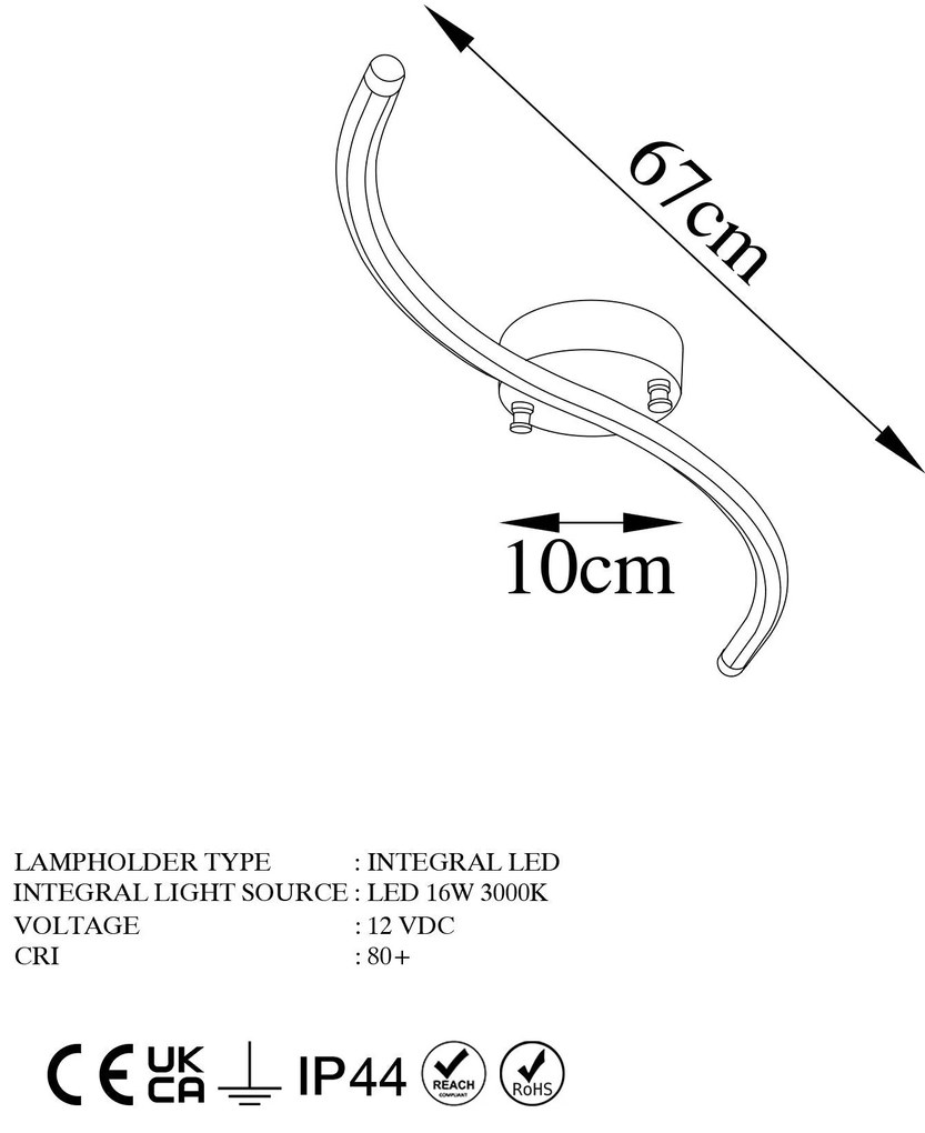 Chandelier Yilan – Ouro – 67 cm x 5 cm x 10 cm