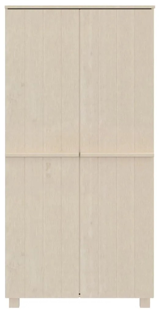 Roupeiro HAMAR 89x50x180 cm pinho maciço castanho-mel