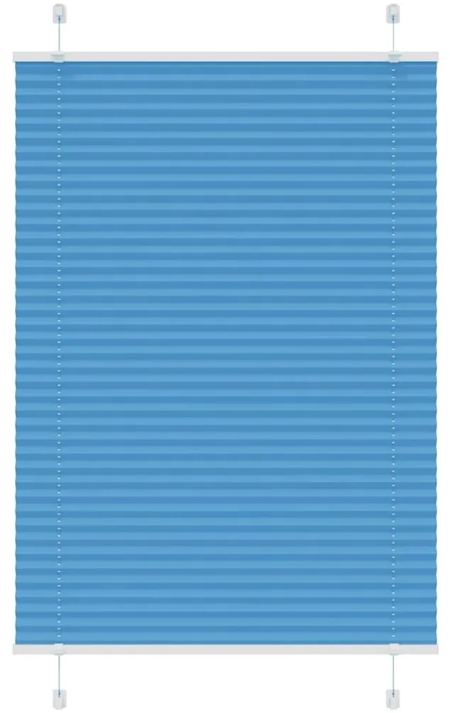 Azul Plissada Cega 85x150 cm Largura Tecido 84,4 cm Poliéster