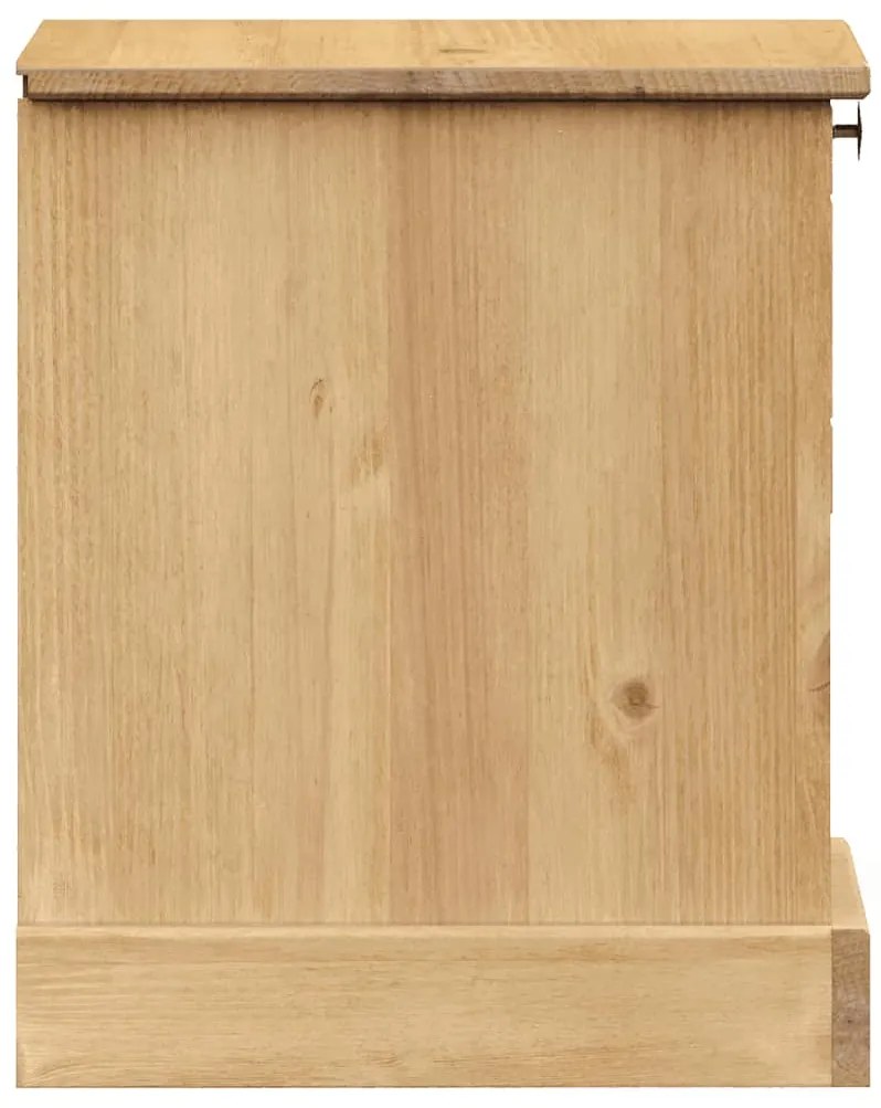 Mesa de cabeceira VIGO 42x35x42 cm madeira de pinho maciça