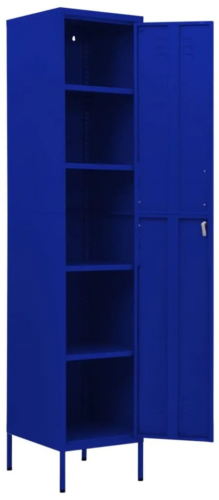 Cacifo 35x46x180 cm aço azul-marinho