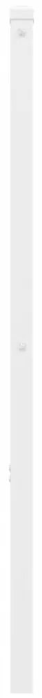 Cabeceira de cama 200 cm metal branco