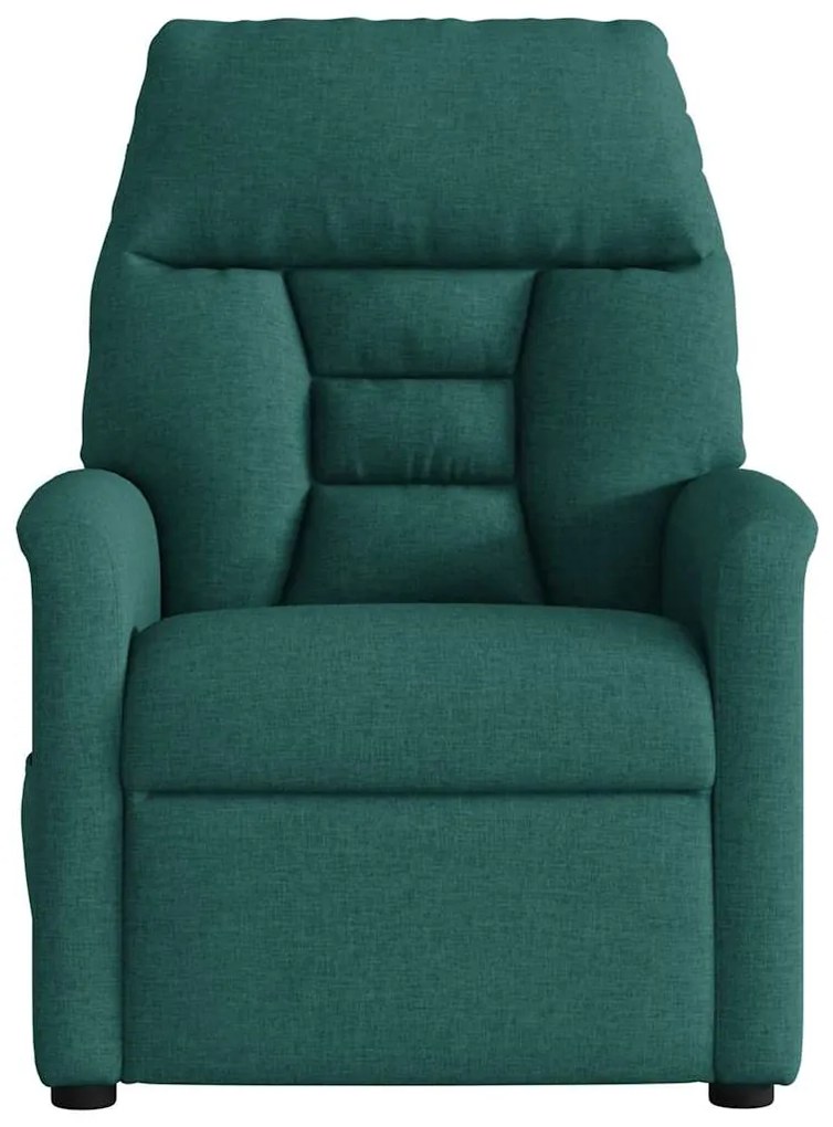 Poltrona reclinável tecido verde-escuro