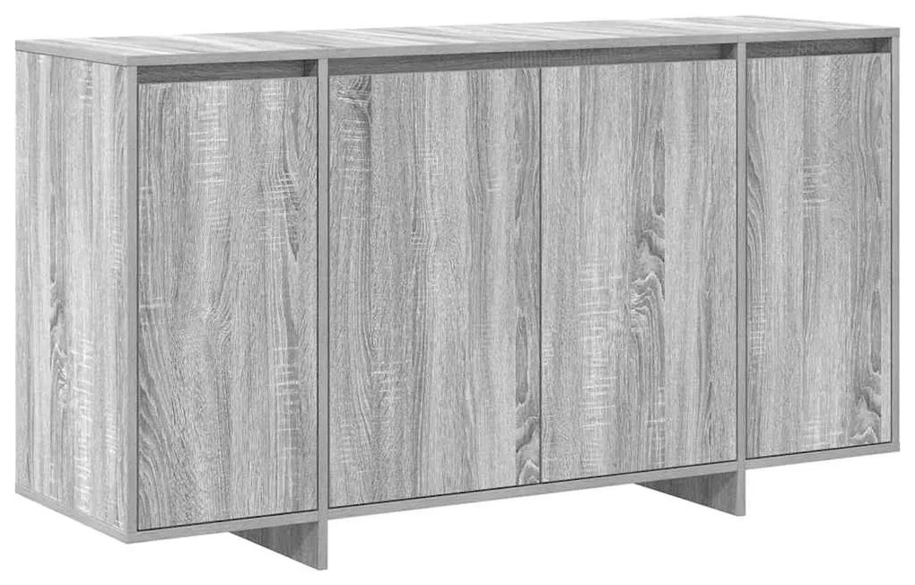Buffet Cinzento Cinza Sonoma Madeira de Engenharia 135 x 41 x 75 cm