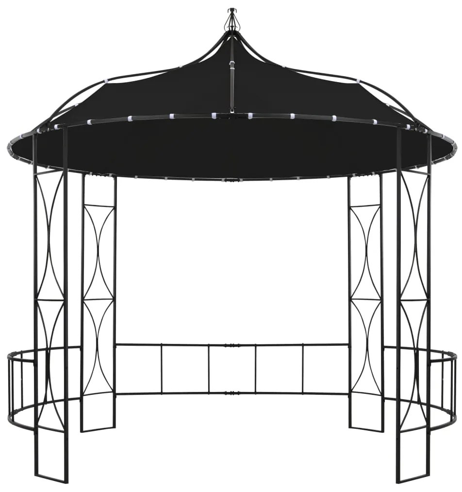 Gazebo redondo 300x290 cm antracite