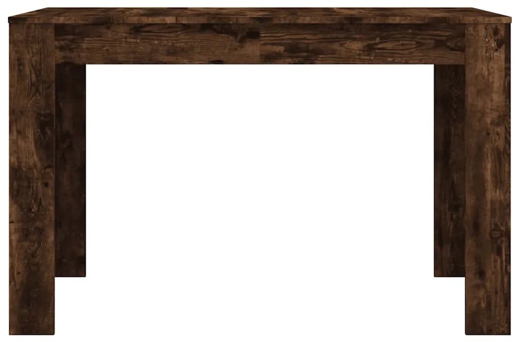Mesa de jantar 120x60x76 cm madeira processada carvalho fumado