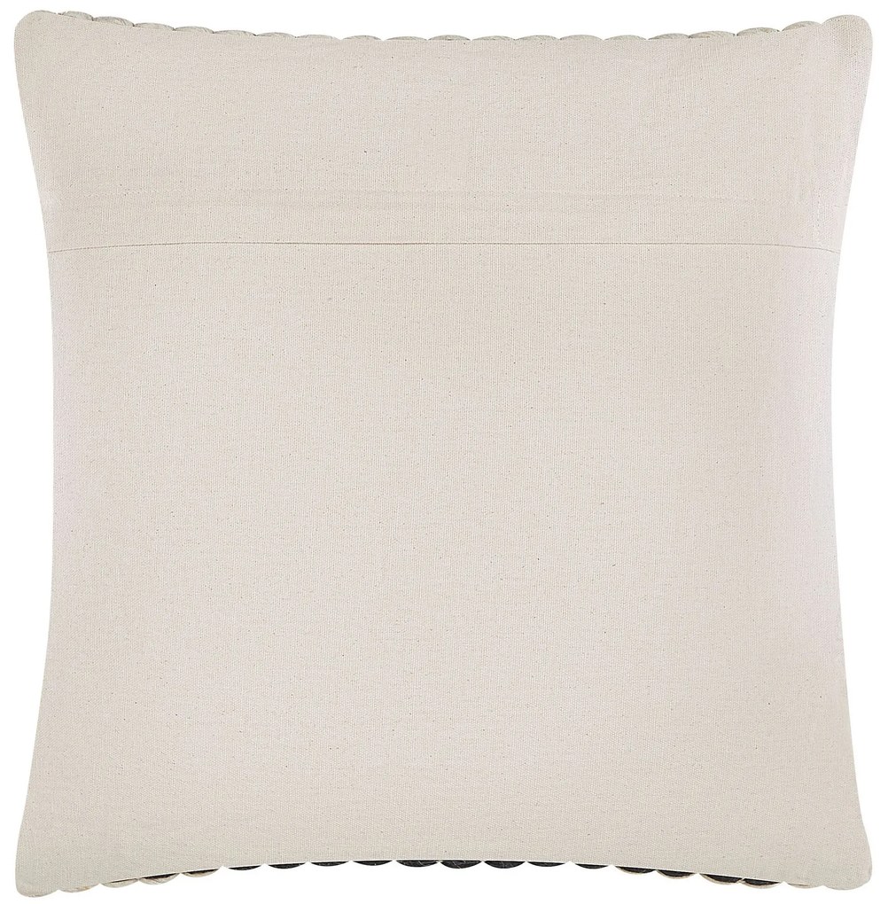 Almofada decorativa preto e branco 45 x 45 cm YONCALI Beliani