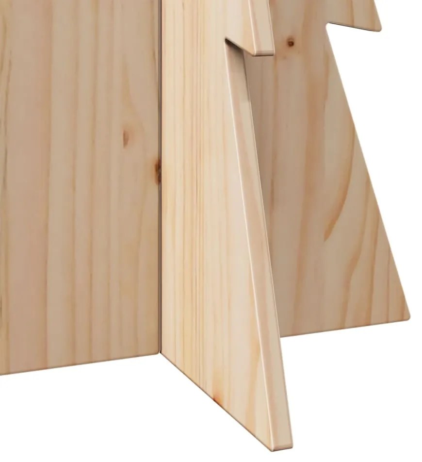 Árvore de Natal decorativa 112 cm madeira de pinho maciça