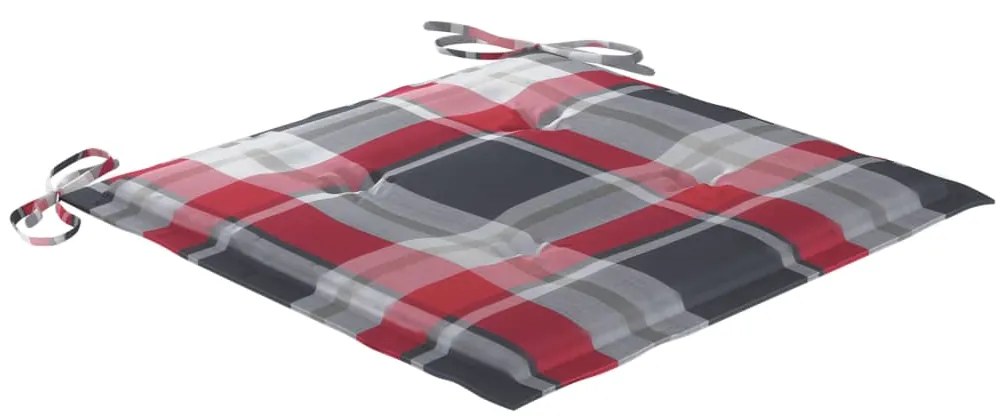 Cadeiras exterior dobráveis c/ almofadões 4 pcs acácia maciça