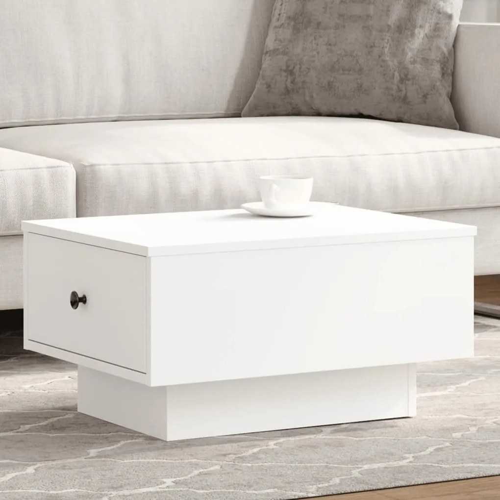 Mesa de centro 60x45x31 cm derivados de madeira branco