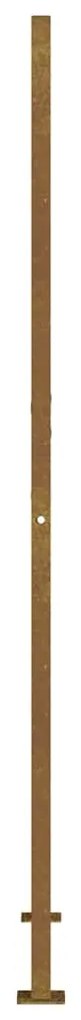 Portão de jardim 105x180 cm aço corten design quadrados