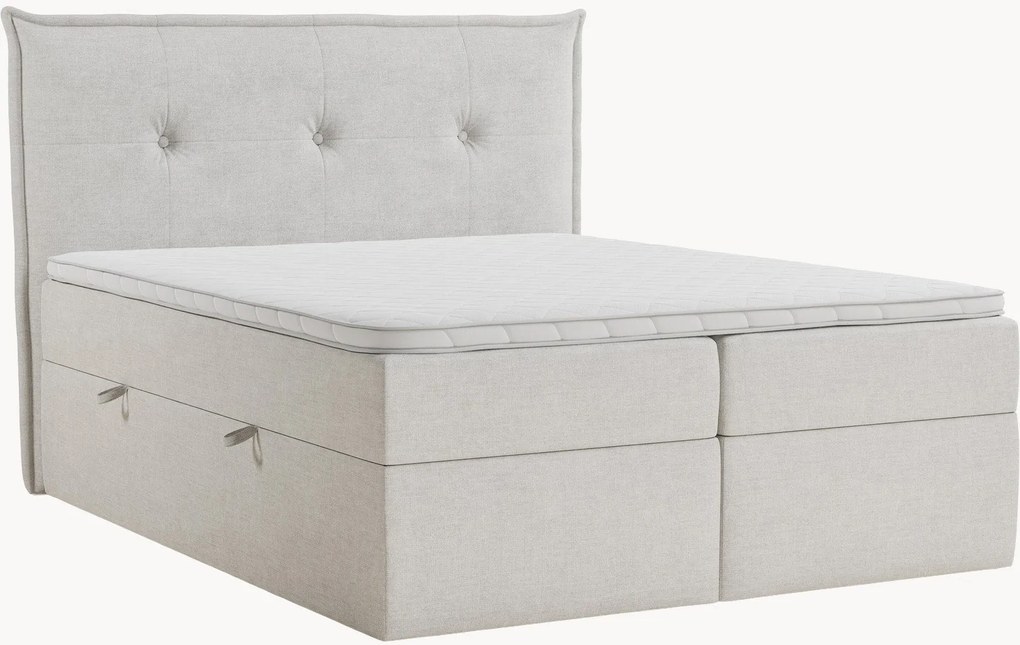 Cama divã em chenille artesanal com arrumação Aussie, H3