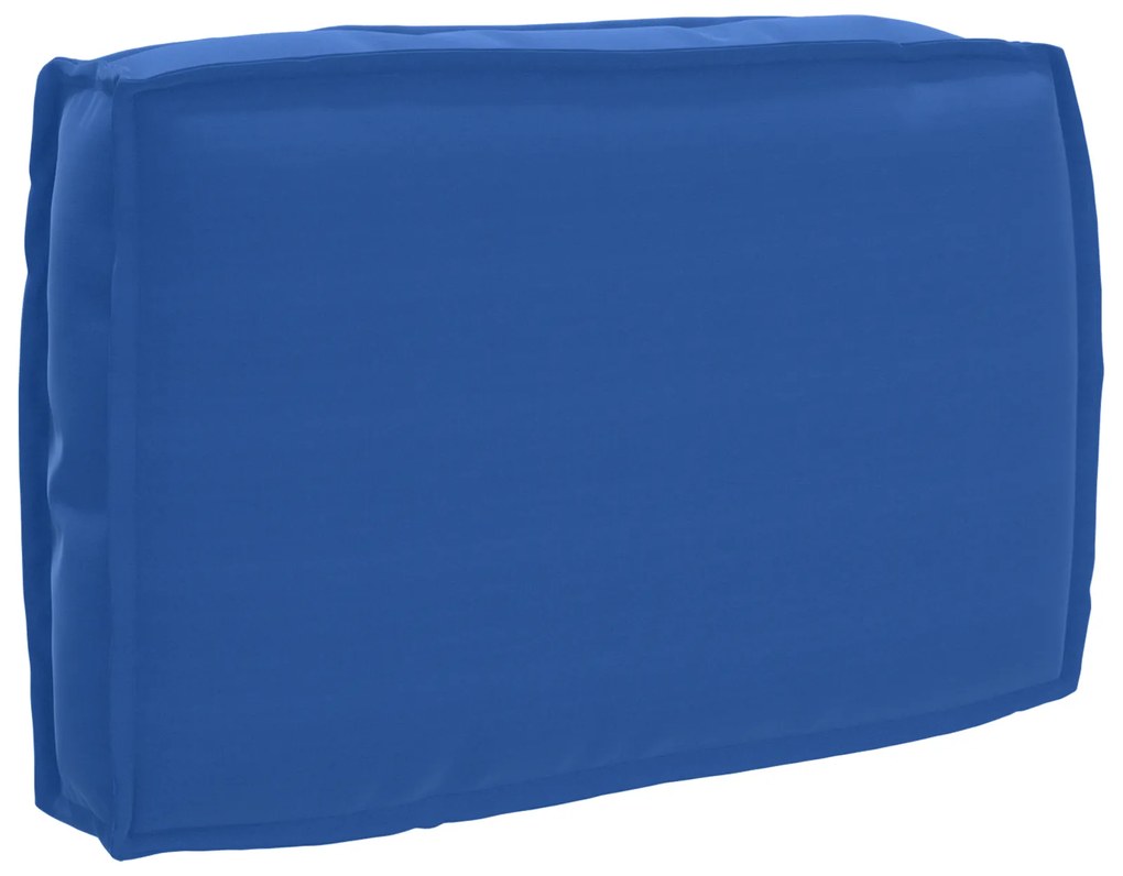 vidaXL Almofada de palete para encosto Azul real 60 x 40 x 12 cm