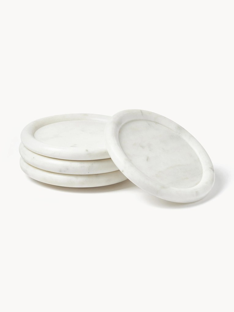 Bases para copos em mármore Yael, conjunto de 4
