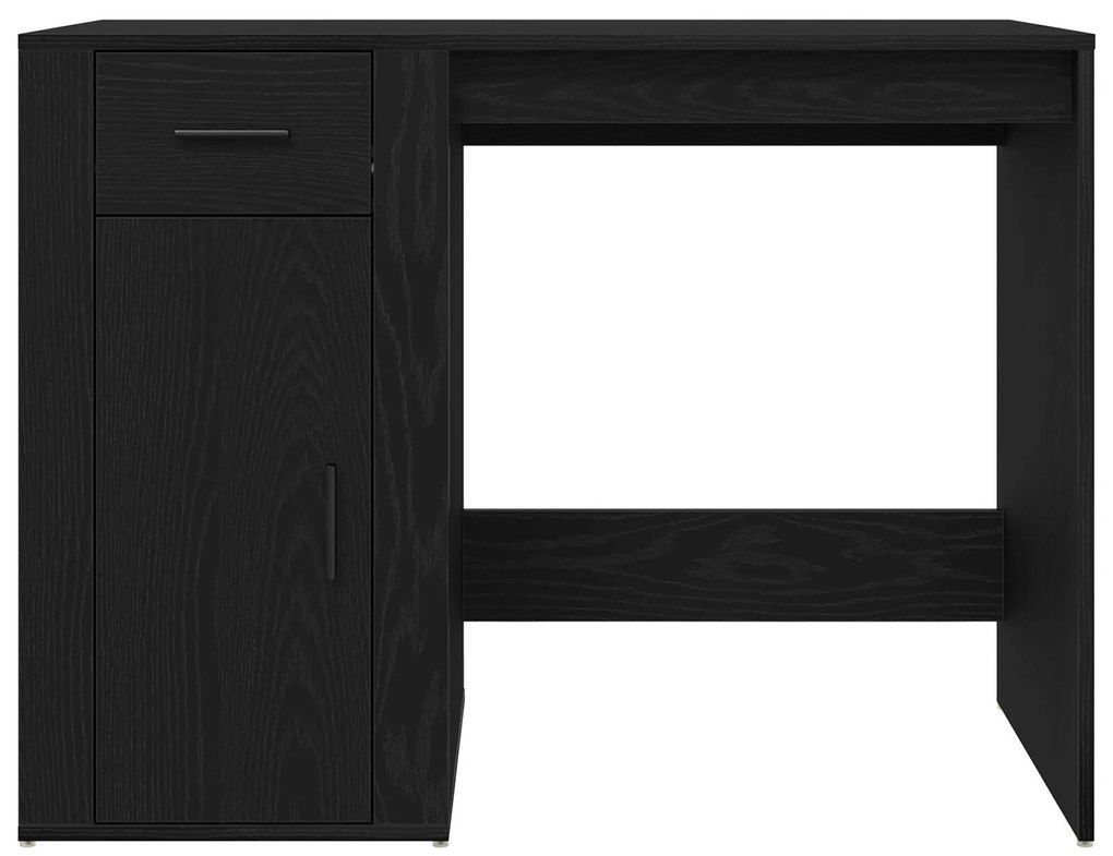 Mesa vidaXL Preta Carvalho 100x49x75 cm Madeira engenheirada
