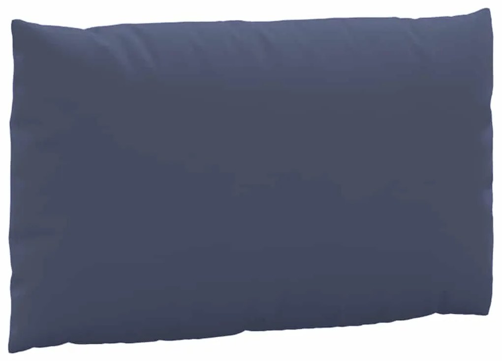 Almofadões para sofá de paletes 2 pcs tecido azul-marinho
