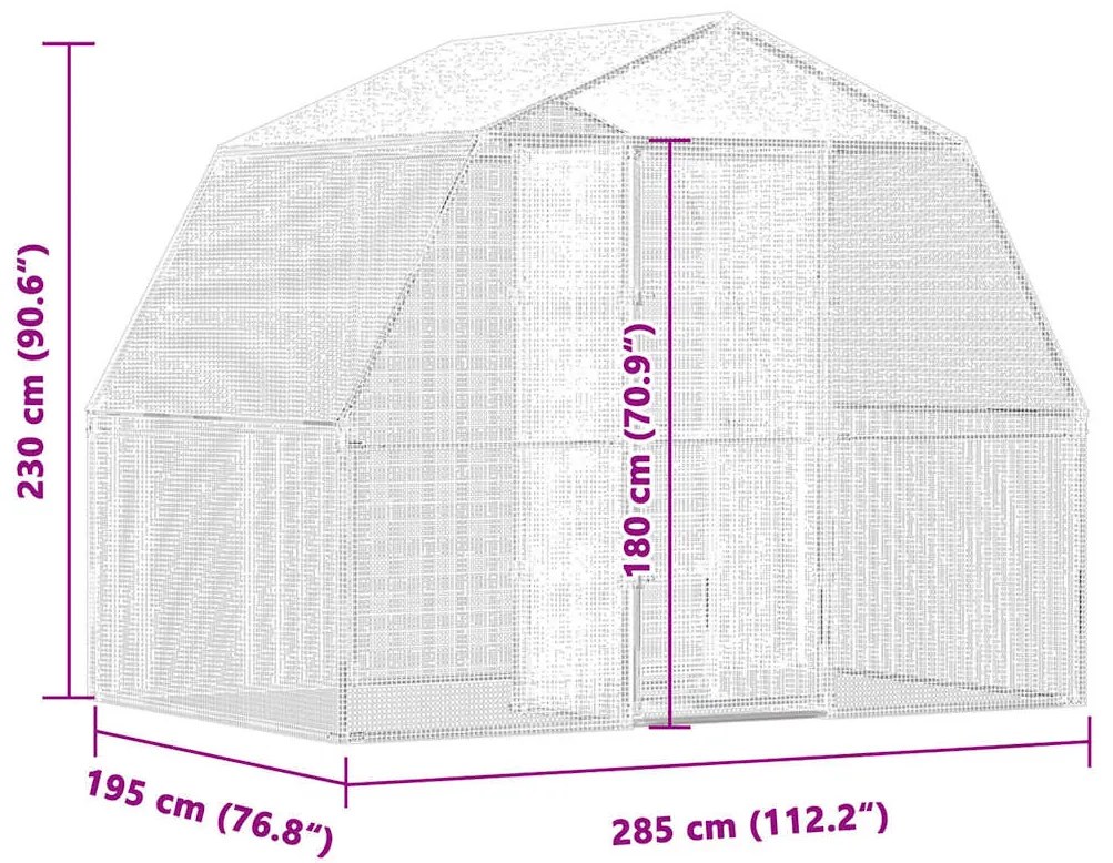 Gaiola para pássaros com porta aço galvanizado prateado