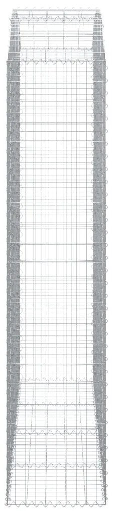 Cesto gabião arqueado 200x50x220/240 cm ferro galvanizado