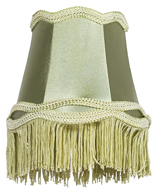 Abajur em tecido verde 12 cm - Granny Retro