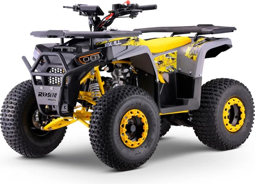 MOTO 4 Gasolina Crianças apartir 10 anos 125CC Roan Bull Automático R8 Amarela