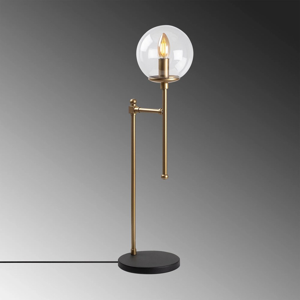 Candeeiro de Mesa Step – Dourado – 18 x 24 x 66 cm