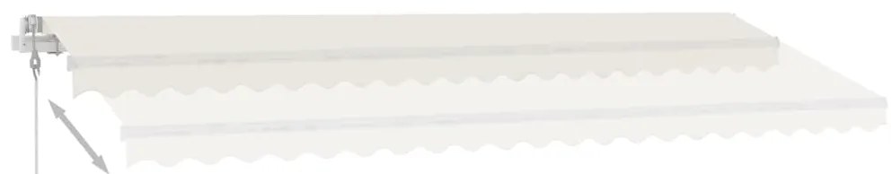 Toldo automático independente 500x300 cm cor creme