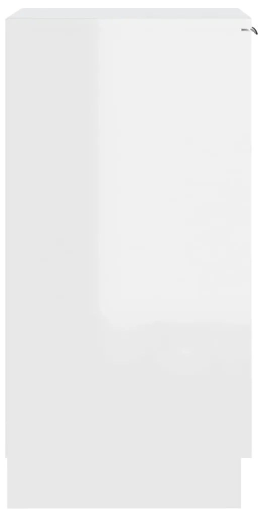 Sapateira 30x35x70 cm derivados de madeira branco brilhante