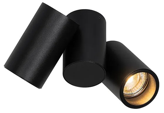 Projetores de design preto 2 luzes ajustáveis - Michael Design
